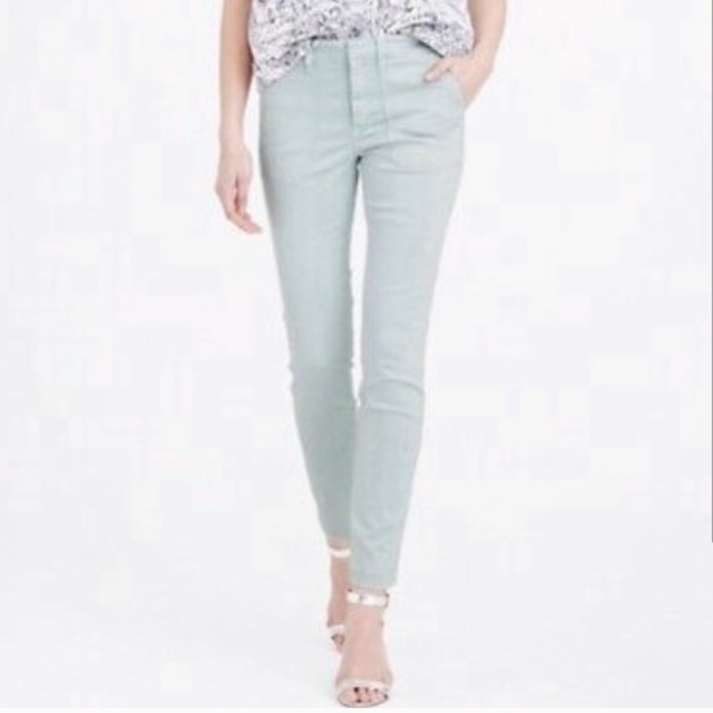 J. Crew - Skinny Stretch Cargo Pants - Mint Green